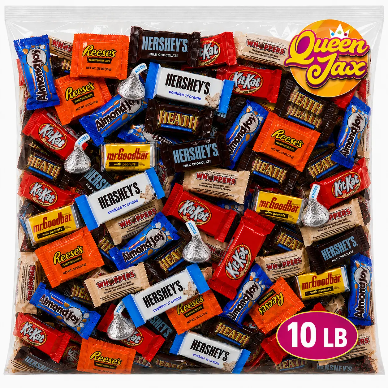 Assorted Chocolate Variety Pack Bulk - 10 Lb Bulk Candy Chocolate Mix- Individually Wrapped (Candy Selection May Vary From Picture)