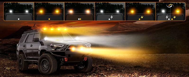 NAOEVO 4 Inch LED Pod Lights, Small LED Light Bar with 2 Leads Wiring Harness, LED Cube Work Lights for Truck Boat ATV UTV, 2 Pcs