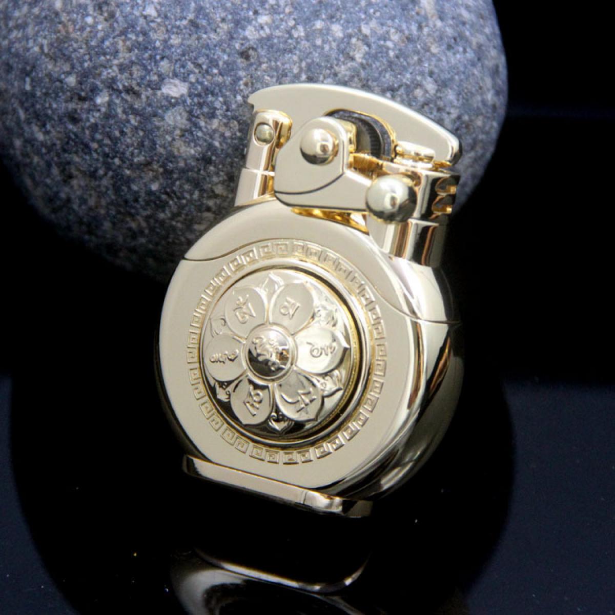 Vintage Cool Lighter, Old Fashioned Liquid Lighter, Creative Lucky Rocker Switch, Lucky Wheel Rotating Disk Decompression, Can Be Added Fuel, Gift Box Packaging, Suitable For Smokers, Collection, Holiday Gifts, Daily Home Ignition, (Excluding Fuel)