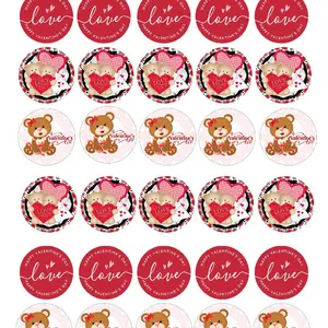 Valentines  transfer sheets  for gelapaletas (edible sheet)N9
