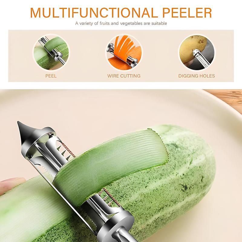 Vegetable Peeler, Stainless Steel 2 in 1 Vegetable Peeler, Built-in Bottle Opener, Built-in Bottle Opener, Ideal for Apples, Potatoes, Pumpkins, Papayas & Zucchinis Vegetable Peeler, Stainless Steel 2 in 1 Vegetable Peeler, Built-in Bottle Opener, Built-in Bottle Opener, Ideal for Apples, Potatoes, Pumpkins, Papayas & Zucchinis