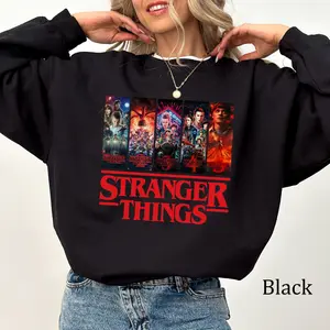 Stranger Thing All Seasons Shirt, Eleven Dustin Mike Unisex Graphic Sweatshirt, Casual Streetwear For Everyday Wear
