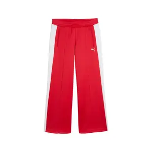 PUMA Womens T7 Low Rise Pants Casual - Red