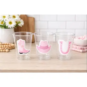 COWGIRL PARTY CUPS - Cowgirl Bachelorette Cups Cowgirl Party Decorations Favors, Cowgirl Baby Shower Decorations Cowgirl Birthday Cups