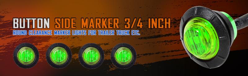 DIBMS 10x 3/4" Round LED Clearence Light Front Rear Side Marker Indicators Light for Truck Car Bus Trailer Van Caravan Boat, Taillight Brake Stop Lamp DIBMS 10x 3/4" Round LED Clearence Light Front Rear Side Marker Indicators Light for Truck Car Bus Trailer Van Caravan Boat, Taillight Brake Stop Lamp