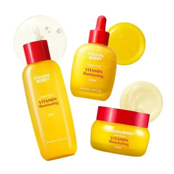 Eqqualberry Dark Spot Brightening Trio (Toner + Serum +Cream Set) Dark Spot, Uneven Tone Care | Korean Skincare,1.01 fl.oz