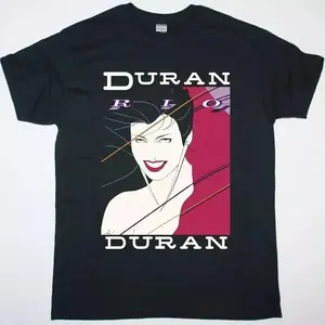 Duran Duran Rio Retro Style Black Short Sleeve T-shirt For Men Women S-5XL
