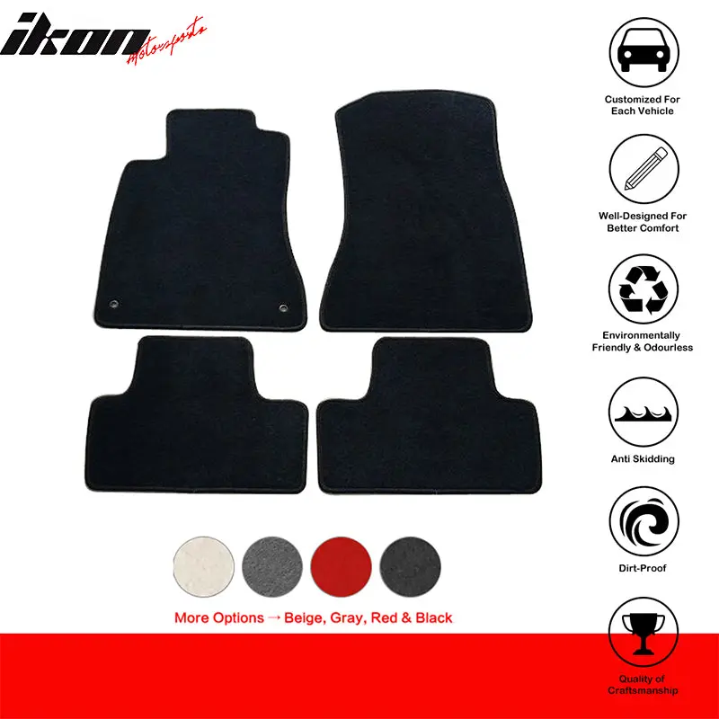 Floor Mat for Lexus IS350 IS250 2006-2012 OEM Fitment Black Nylon