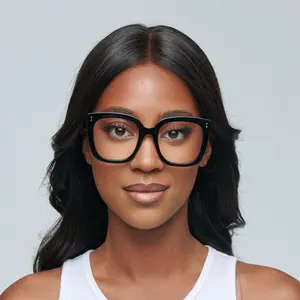 Mad Shade Retro Oversized Thick Square Glasses - Clear Lens Non-Prescription Frames