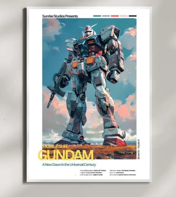 Gundam wall art, poster decor