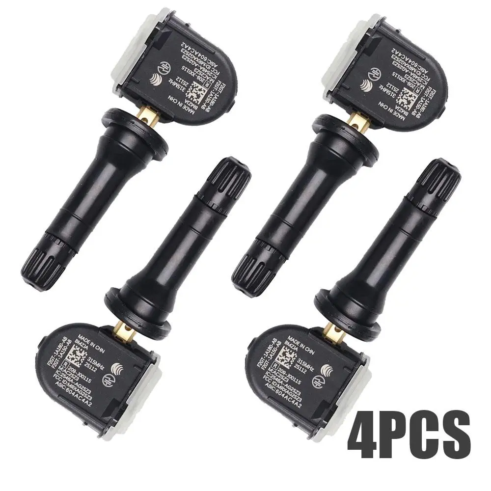 Plug & Play TPMS Sensor Set 4‑Pack, 433MHz High‑Signal Tire Pressure Monitoring Sensors, OEM Replacement for Ford F‑150 Expedition Ranger Lincoln Nautilus MKZ, Replaces HC3Z‑1A189‑A TPMS42