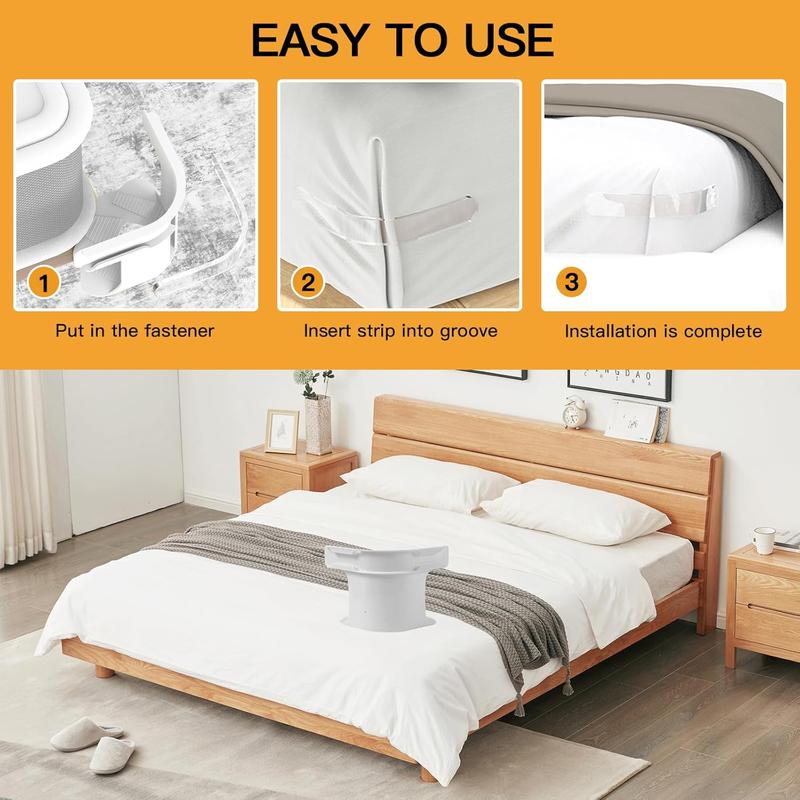 Sheet Retention Strips Bed Sheet Holder 4-Pack Secure Mattress Sizes Easy Install Prevent Loose Sheets Fits Most Sizes