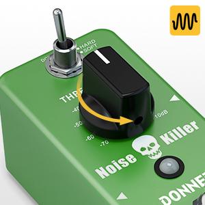 Donner Noise Gate Pedal, Noise Killer Guitar Pedal Noise Suppressor Effect 2 Modes for Electric Guitar and Bass True Bypass