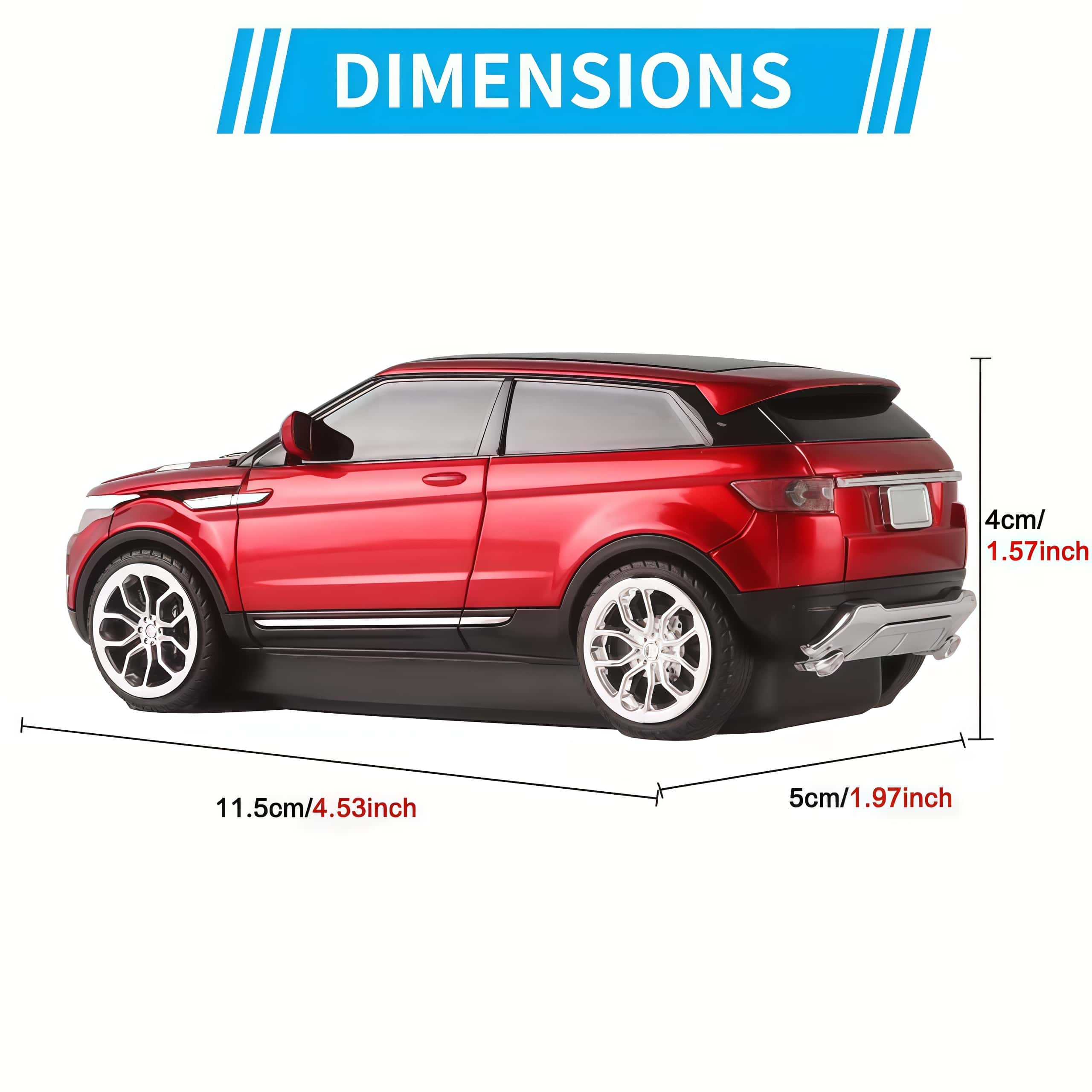 Creative Car Model Mouse | Ergonomic 3-Button Silent Click | Perfect for Office, Drawing & Gaming | PC & Laptop Compatible | Decorative Ornament Wireless