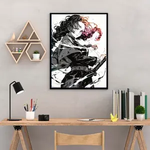 Demon Slayer Mitsuri Kanroji Poster – Dynamic Manga Wall Art, Anime Gift & Decor