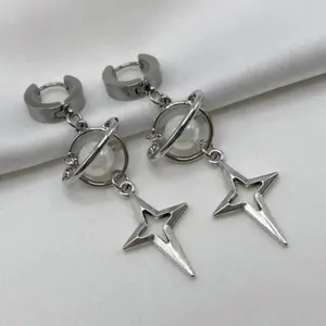 Star Design Stud Earrings for Women & Girls, Trendy Fashion Jewelry, All-match Daily & Party Accessories, Exquisite Birthday Gift