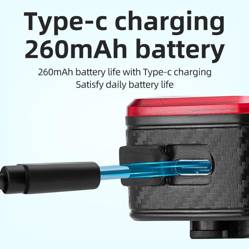 ROCKBROS Bike IPX6 Waterproof Taillight Type-C Rechargable Light Smart Auto Brake Sensing LED Rear light Q2S Bike Accessories ROCKBROS Bike IPX6 Waterproof Taillight Type-C Rechargable Light Smart Auto Brake Sensing LED Rear light Q2S Bike Accessories