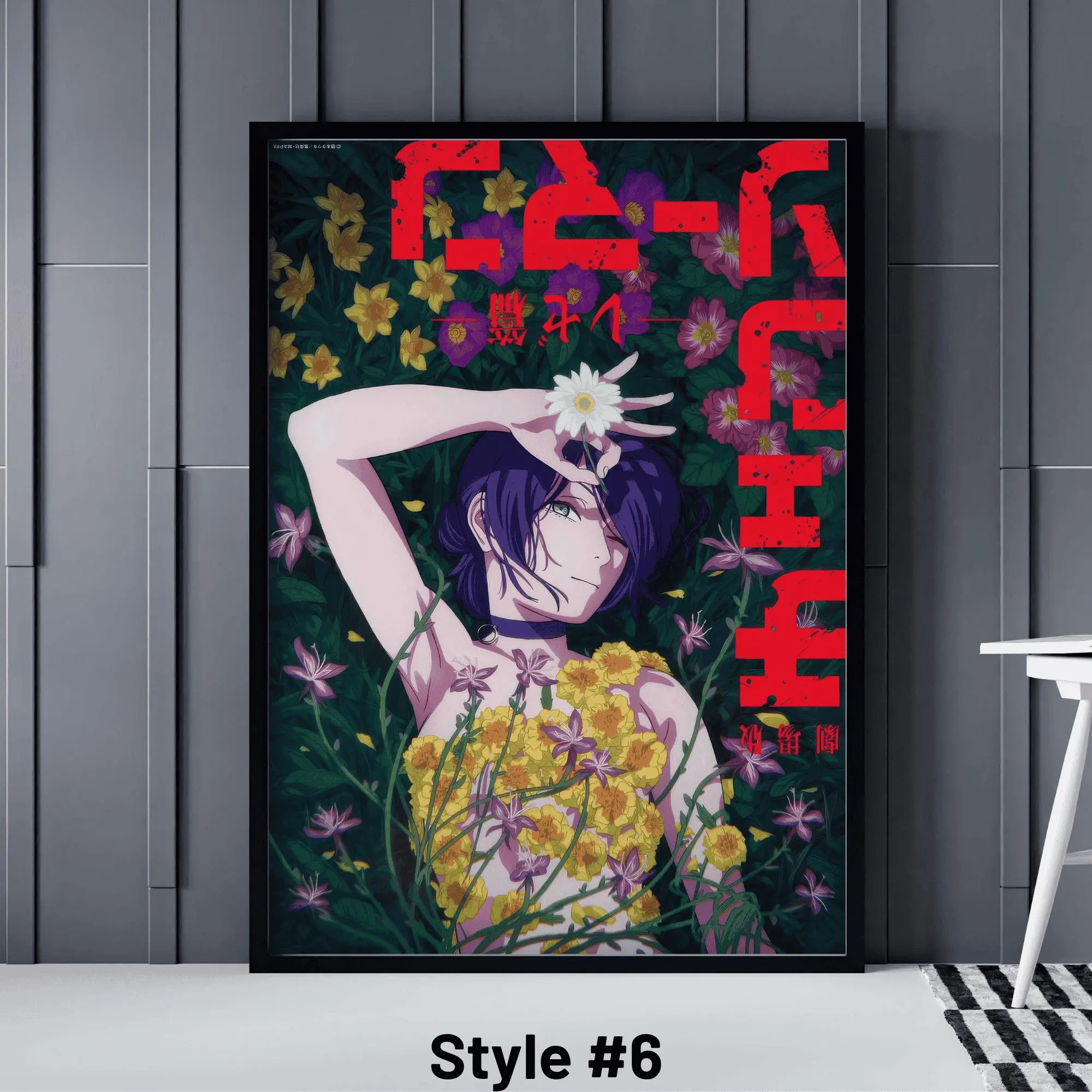Chainsaw Man Reze Arc Poster, Anime Wall Art, Denji and Reze Movie Print, Japanese Manga Decor, Dark Fantasy Anime Illustration