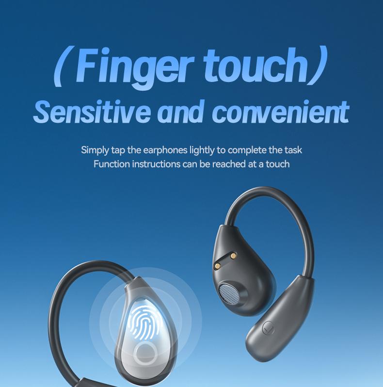 Acer OHR514 Wireless Earbuds,Open-ear Design Wireless Earphone, LongBattery Life Earbuds for Sports, Touch ControlEarbuds,Audio Electronic Headset gaming headset fast charge Black