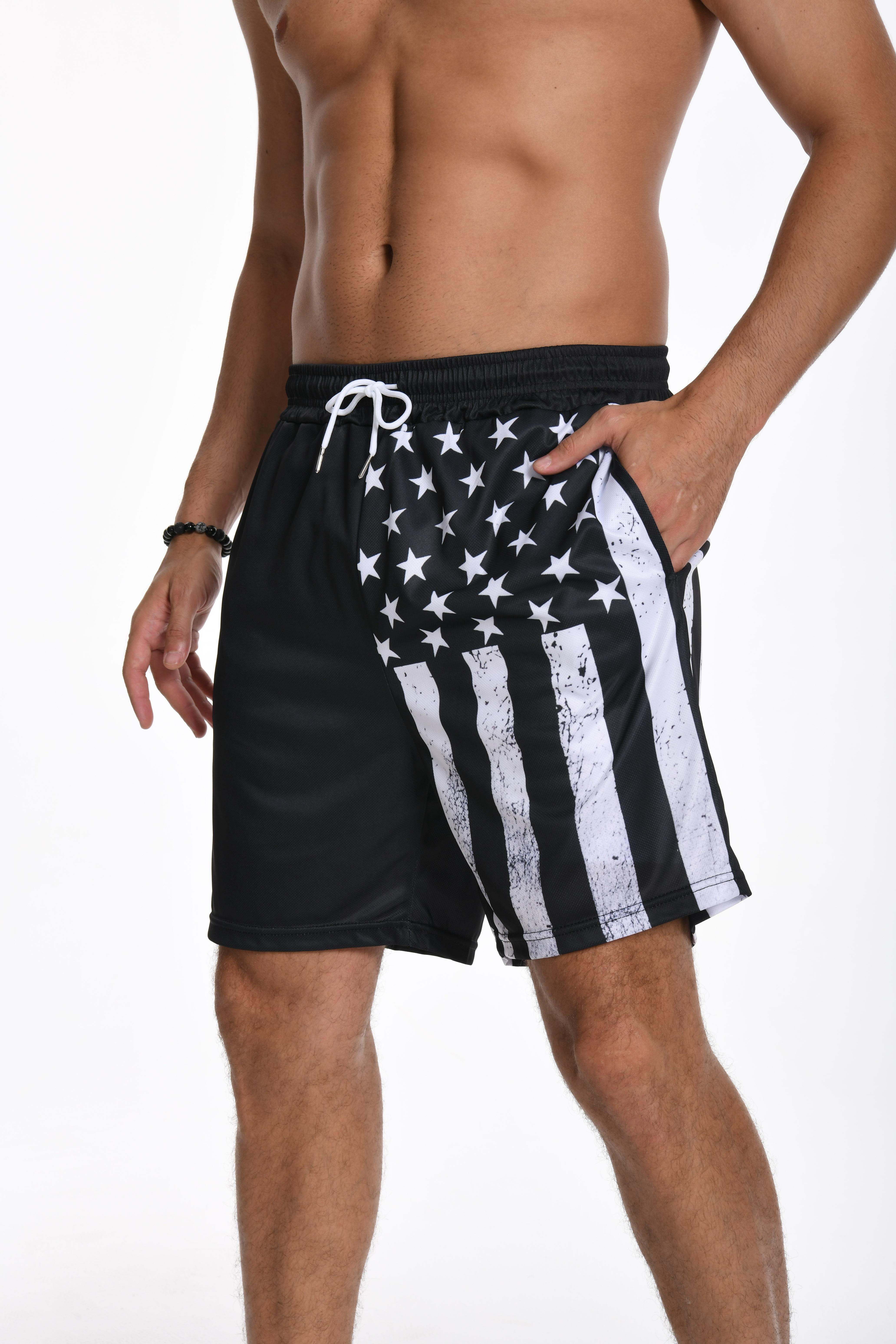 JUNBAOSS Men's Swim Trunks with Compression Stretch Beach Shorts Quick Dry with Pockets No-Chafing Board Shorts, Breathable Fit Hawaii Beach Shorts Swimwear Bathing Suits (SIZE:S-5XL) SpringStatements