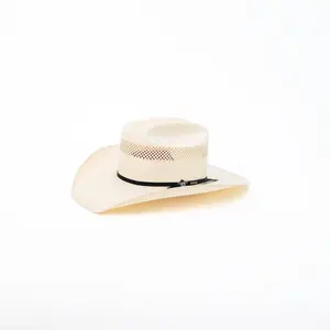 USTRC RESISTOL BIG MONEY 10X Straw Cowboy Hat 4" Brim