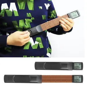 Pocket Guitar Chord Trainer, Portable Guitar Fretboard, Suitable for Beginners, with Rotatable Chord Diagram Screen, Battery Not Included