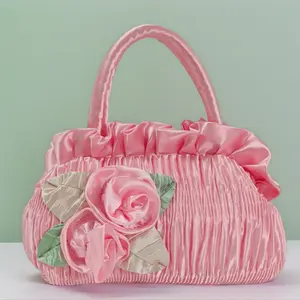 Girls’ Pink Mini Crossbody Bag – Kids’ Small Purse/Phone Bag/Coin Pouch, Fashionable, Girl, Polyester