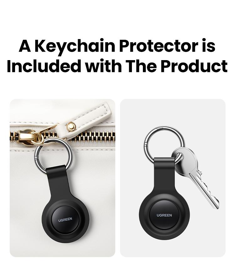 UGREEN 2Pack FineTrack Smart Finder Compatible with Apple Find My (iOS Only) Keys Finder and Item Locator for Luggage, Backpack, Suitcases, Replaceable Battery (Black)nder Smart Tag for Key Luggage Passport，TikTokShopBlackFriday ,TikTokShopHolidayHaul