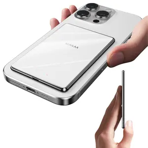 KUULAA Magnetic Portable Charger, 5,000mAh Wireless Power Bank, PD Fast Charging for Magsafe Battery Pack with USB-C, Chargeable iPhone 17/16/15/14/13/12 Series