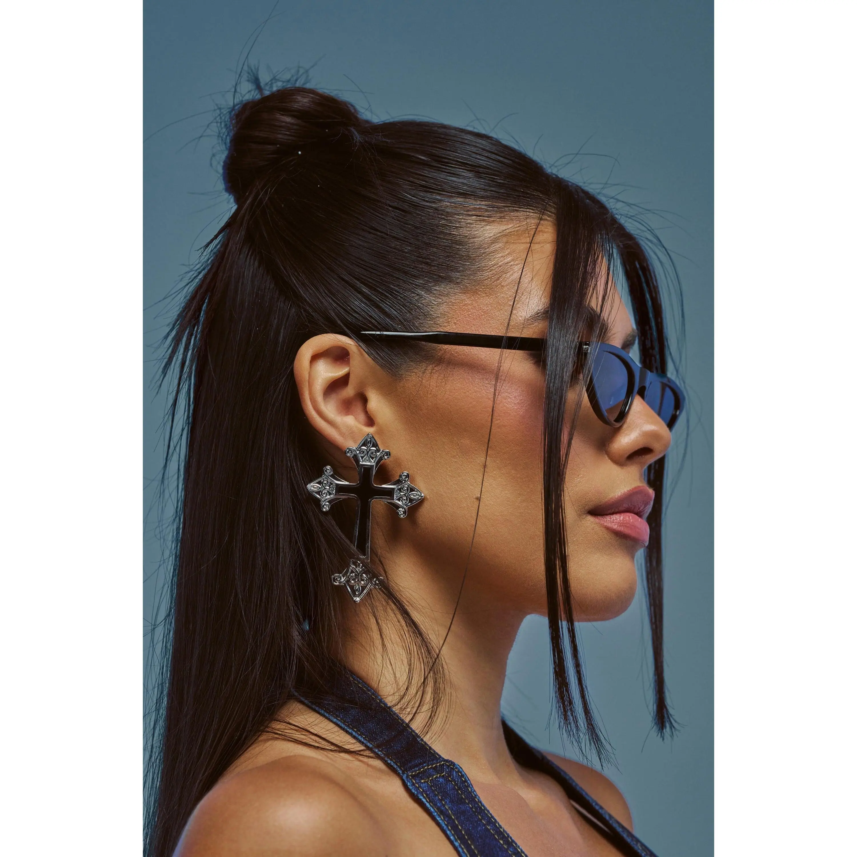 ELITE ENERGY CROSS EARRINGS