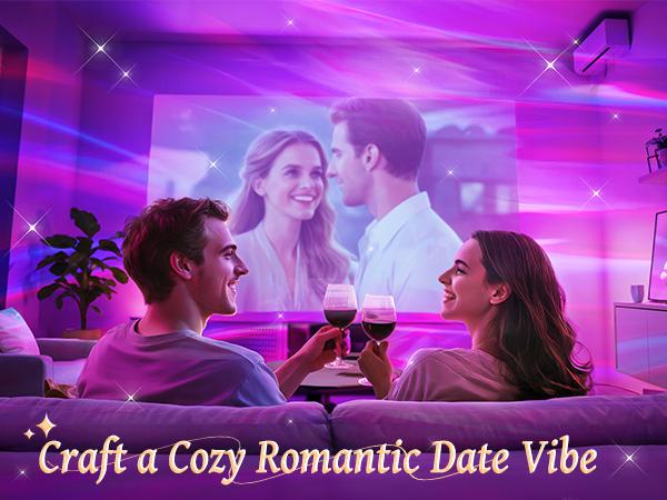 OneFire Flower Lamp Ambient Lighting for Bedroom Cool Things Water Ripple Lamp Dimmable+Remote+Timer Space Projector Gifts for Her Pink Roses Romantic Room Decor Couple Time Night Light