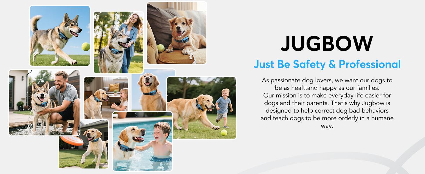 Jugbow Dog Training Collar - 3/4 Mile Dog Shock Collar with Remote for Large Medium Small Dogs, Rechargeable IPX8 Waterproof E-Collar with 99 Blunt Stimulation Levels, Tone or Vibration Mode, LED Light & Security Lock T-100 Jugbow Dog Training Collar - 3/4 Mile Dog Shock Collar with Remote for Large Medium Small Dogs, Rechargeable IPX8 Waterproof E-Collar with 99 Blunt Stimulation Levels, Tone or Vibration Mode, LED Light & Security Lock T-100