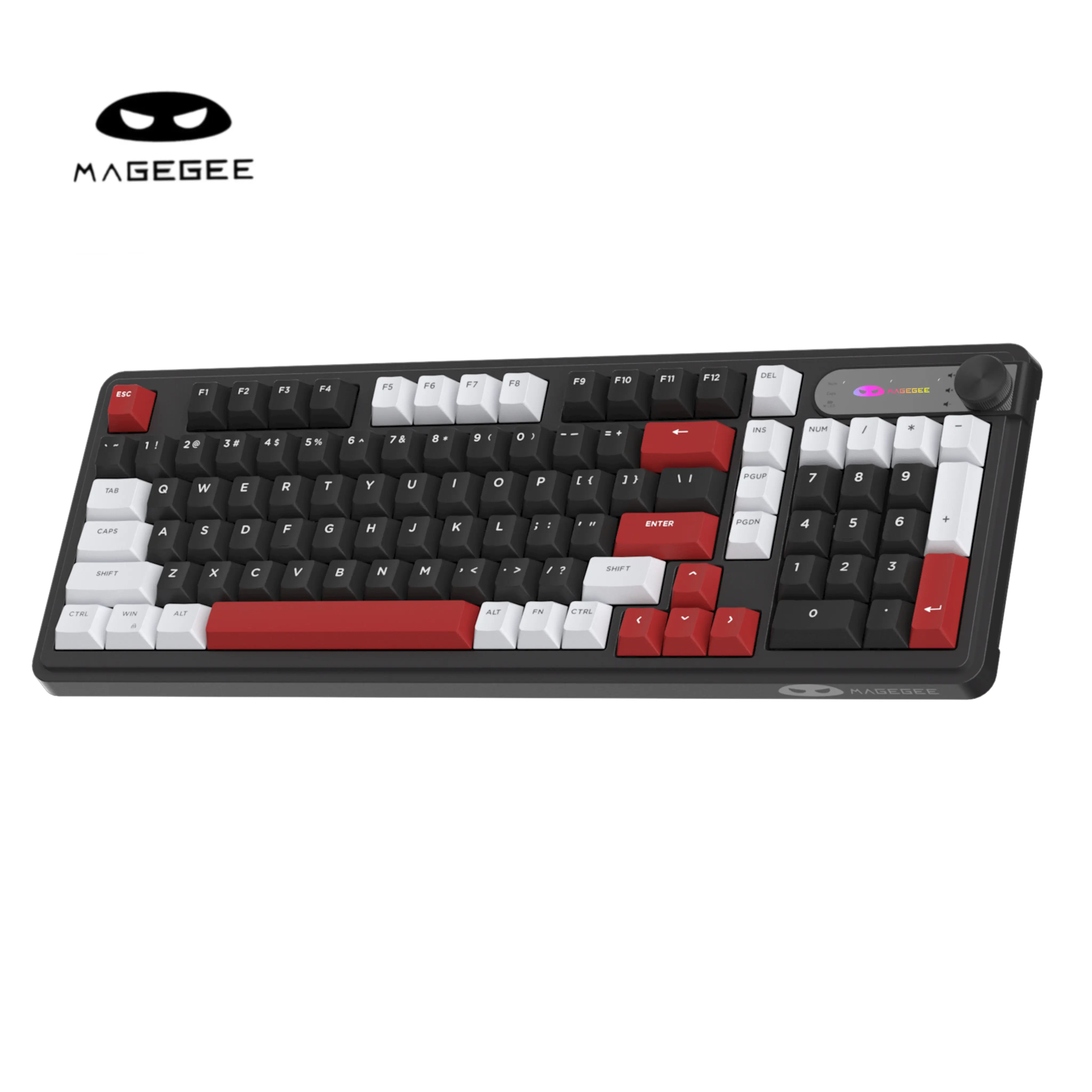 MageGee GK960 Wired 2.4G-BT Keyboard for Desk, PC - RGB Lights with Adjustable Brightness, Speed & Multiple Lighting Modes, Gaming Stuff, Keyboards for Work, PC Accessories,back to school,back to school haul