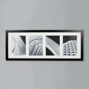 5" x 7" Thin Collage 4 Photos Frame Black - Room Essentials