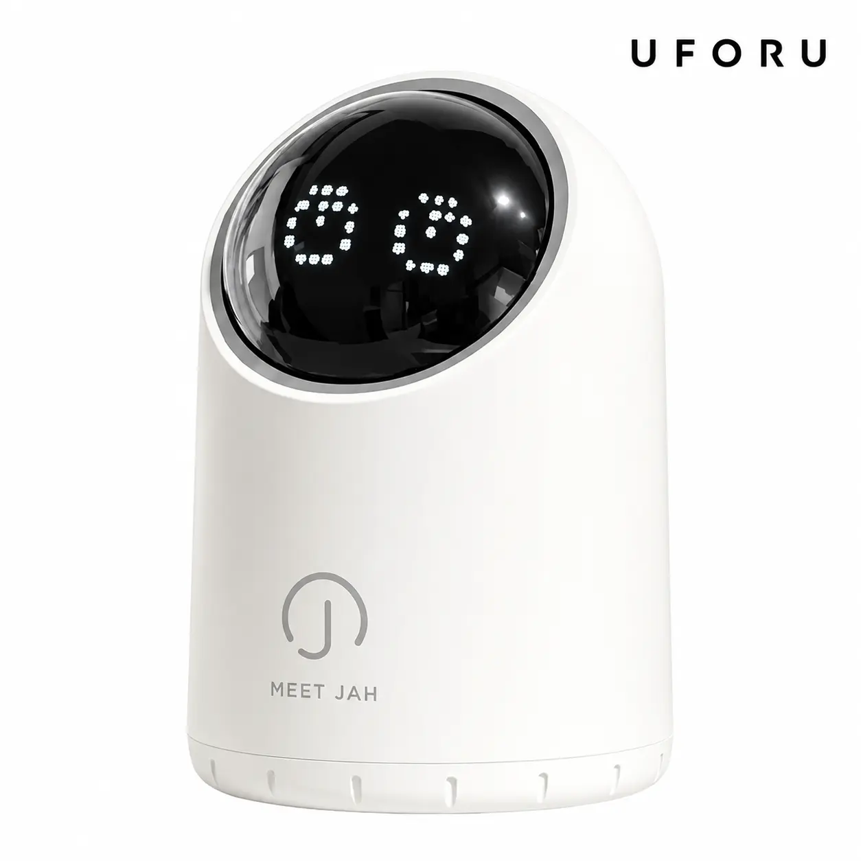 UFOUR Smart Sensor Mini Bin - Touchless Motion Sensor Desktop Trash Can with Cute LED Display, Compact Smart Trash Can Waste & Recycling for Bathroom, Office, Vanity, Automatic Trash Can Waste & Recycling