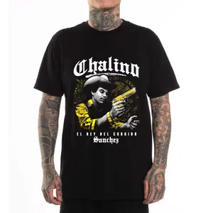 Chalino Unisex Hoodie Sweatshirt T-Shirt Oversized Outfits Casual, Chicanos Clothing, Cholo Clothes Mexican Style, Digital Print for Outdoor  Streetwear Loose Pullover