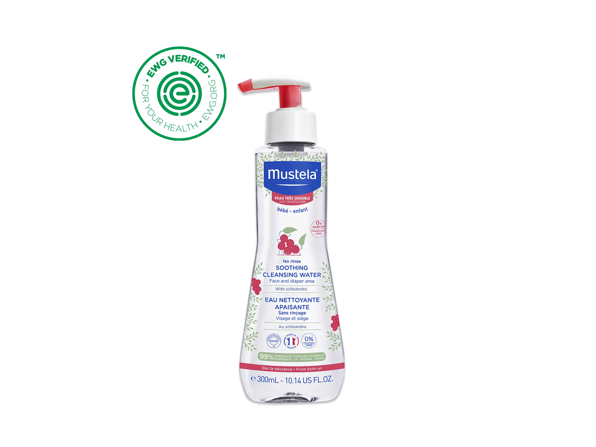 No rinse soothing cleansing water