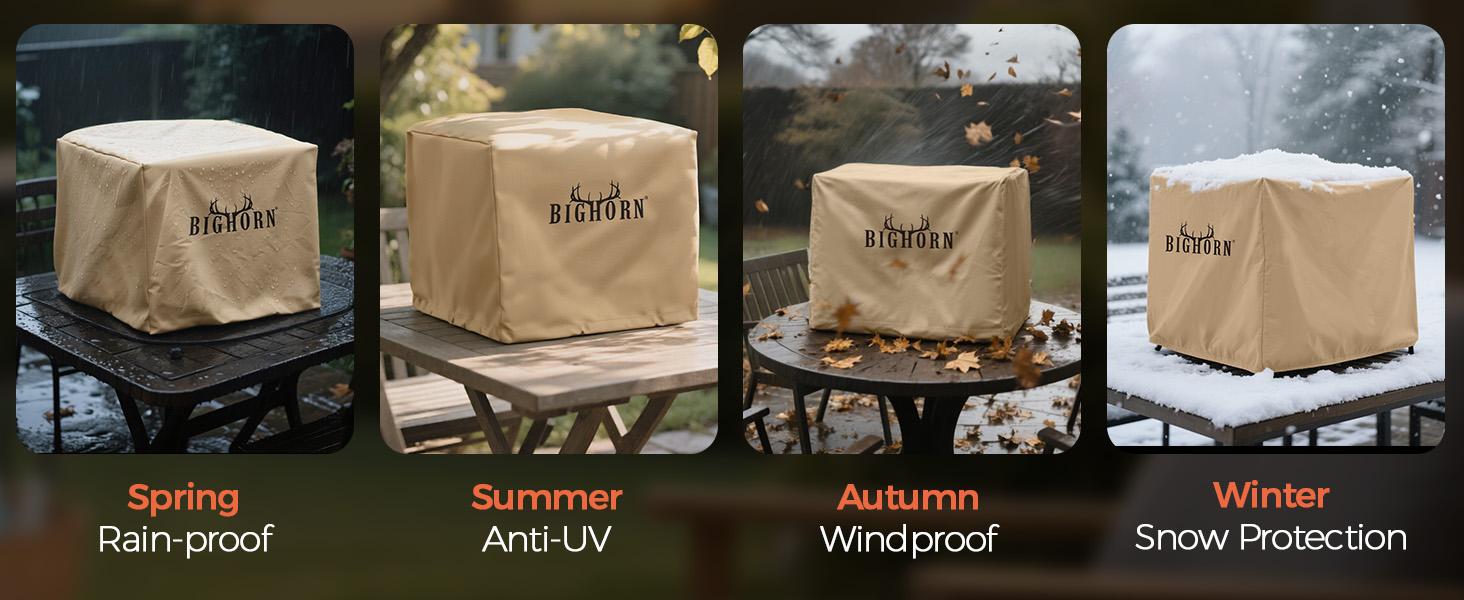 BIG HORN OUTDOORS Infrared Gas Grill Cover, Heavy-Duty Waterproof & Anti-UV Protection for Outdoor Grilling Gear