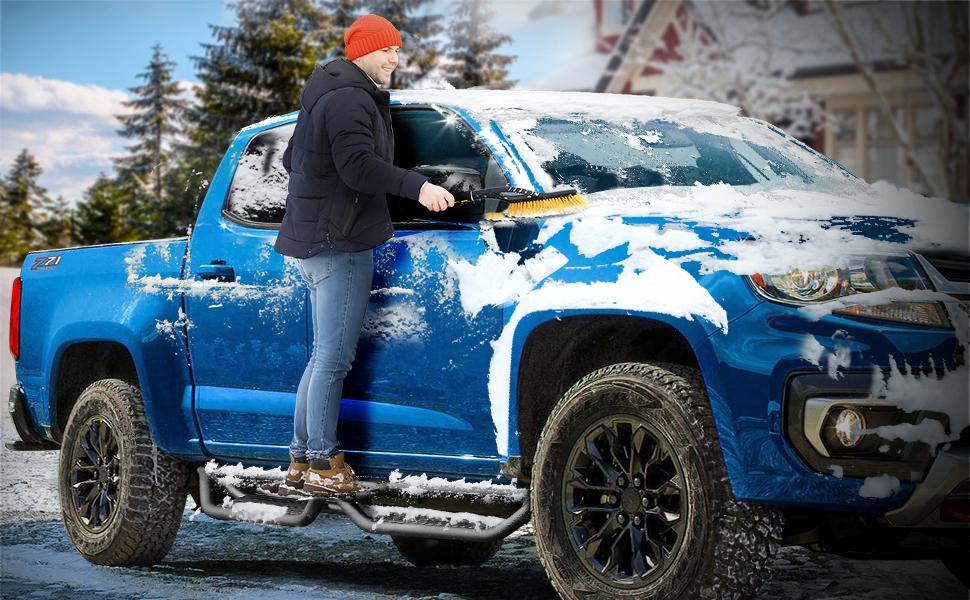 YITAMOTOR 6 Inch Running Boards Compatible with 2015-2025 Ford F150, 2017-2024 F250 F350 Super Duty Supercrew Cab, Bolt-on Side Steps Steel Nerf Bars