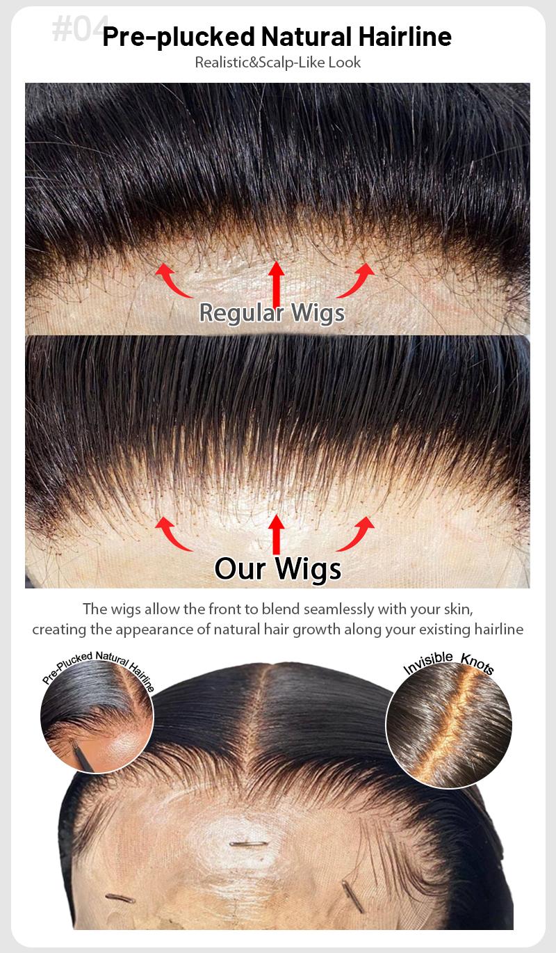 Yeswigs 13x6 Body Wave Highlight Ombre Lace Front Wig Human Hair 13x6 HD Lace Front Wigs Human Hair 180% Density #27/613 Colored Straight Wigs Honey Blonde 13X4 Glueless Wigs Human Hair Pre Plucked Pre Cut Colored Wigs