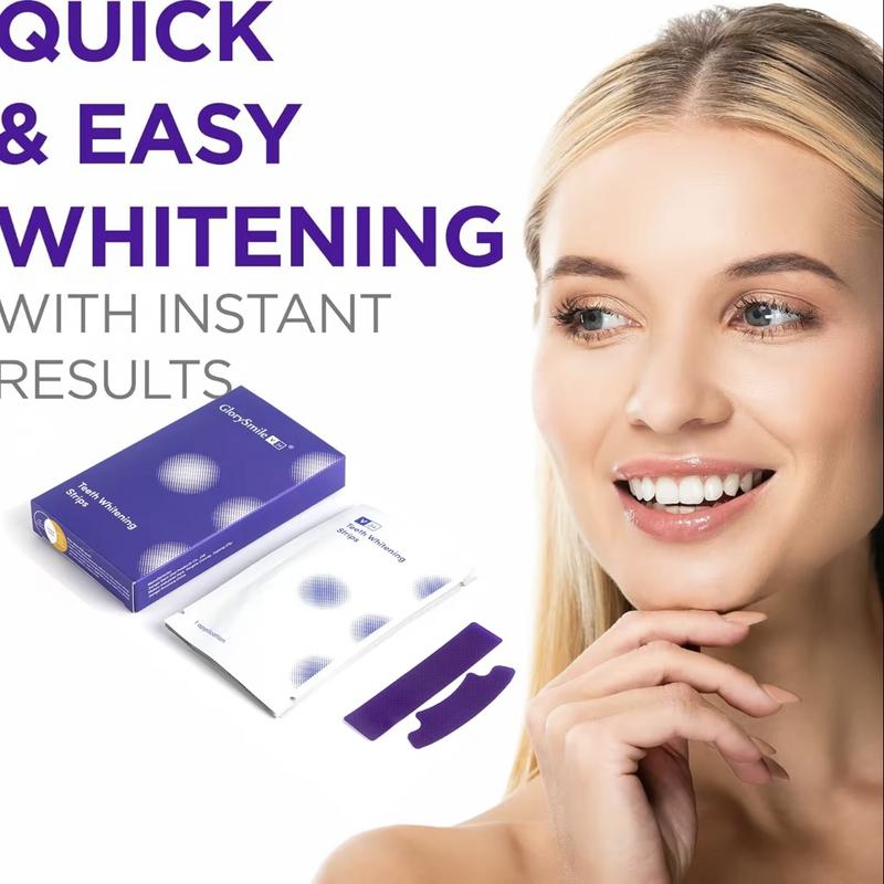 Whitening Strips, 7-day treatment (7 Packets - 2 Strips per pack)- Enamel-Safe Strips for Sensitive