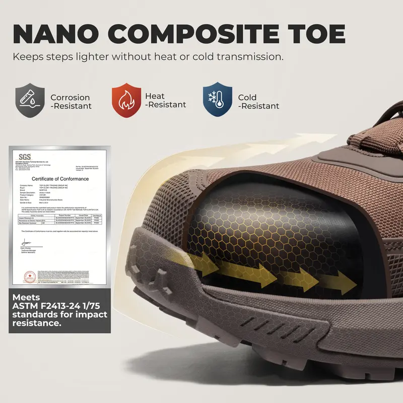 Fall Deals】NORTIV 8 Men's Closed ASTM Composite Toe Safety Work