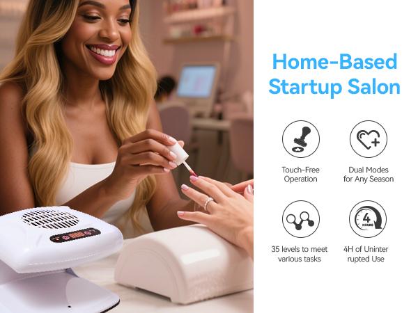 SAVILAND Essentials 5X Faster Nail Dryer – 300W Smart Sensor Dryer for Regular Polish with Warm & Cool Dual Air Modes, Battery-Free for Quick Drying SAVILAND Essentials 5X Faster Nail Dryer – 300W Smart Sensor Dryer for Regular Polish with Warm & Cool Dual Air Modes, Battery-Free for Quick Drying