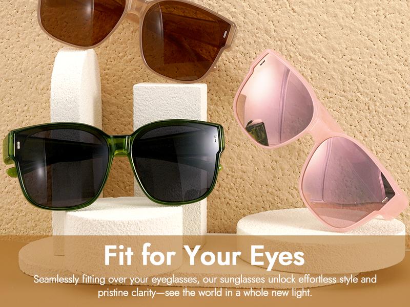 Meeloog Night Vision & Glasses Large Polarized Fit Over Glasses Sunglasses For Women Men with TAC Lens, UV400 Protection Coating, , Oversized Trendy Square Shades For Driving Riding ST0110 Meeloog Night Vision & Glasses Large Polarized Fit Over Glasses Sunglasses For Women Men with TAC Lens, UV400 Protection Coating, , Oversized Trendy Square Shades For Driving Riding ST0110