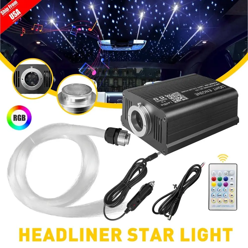 Bluetooth APP Controlled Star Ceiling 500pcs Optical Fibers RGBW Chip 24 Key Remote Support Android iOS Easy to Connect Wifi Smart Home Smartlight