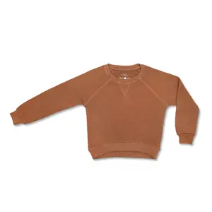Waffle Crewneck Sweatshirt - Caramel