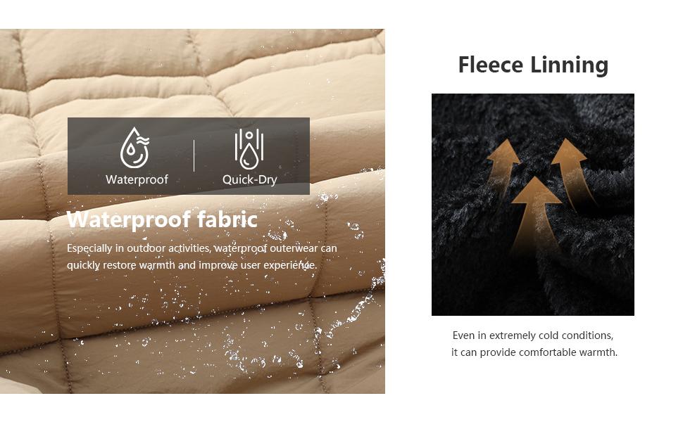 Women's Winter Coat Long Waterproof Parka Warm Snow Jacket with Detachable Faux Fur Hood Adjustable Drawstring Waist Pockets Thermal Insulation Chic Puffer Style