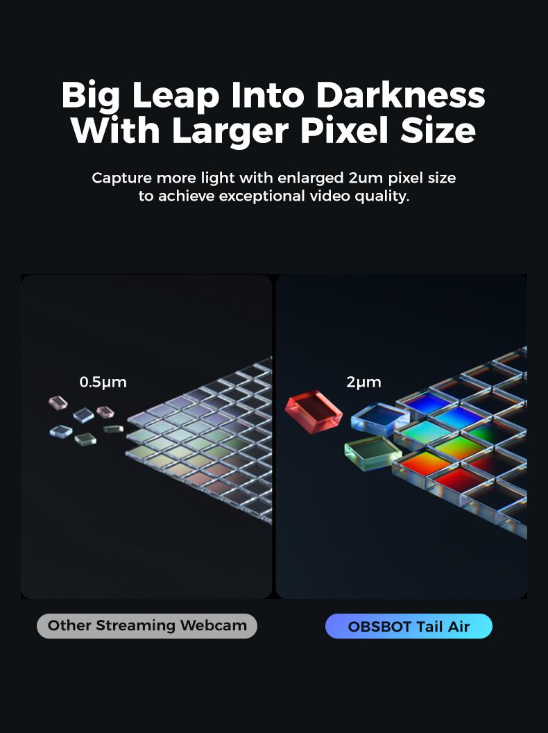 OBSBOT Tail Air - NDI Camera 4K, AI Tracking PTZ Camera