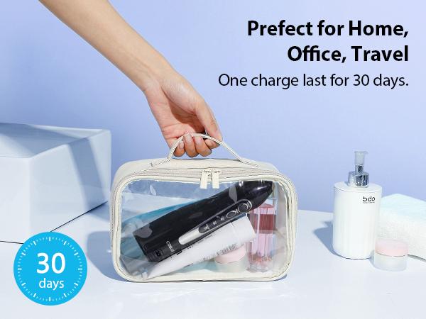 COSLUS  CX20 2-Pack Cordless Water Flosser, 10 Nozzles, IPX7 Waterproof Oral Irrigator for Home and Travel | Perfect for Braces, Orthodontics & Dental Care/Fights Plaque&Tartar，Convenient oral teeth cleaner Toothcare Rechargeable Portable