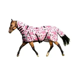 Schulz Equine Jackpot Fly Sheet 72 inch Lightweight Breathable Mesh with Durable Nylon Trim & Adjustable Buckles for Horse Protection